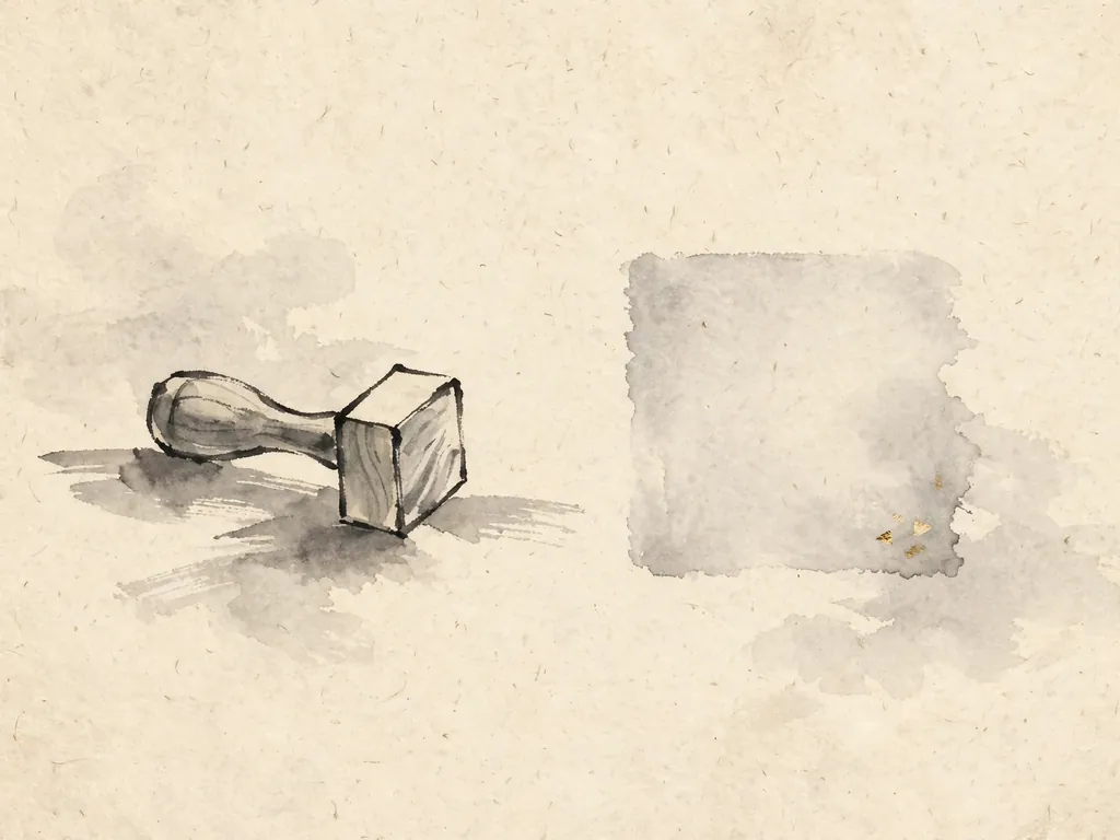Ink-wash illustration for the section copying text