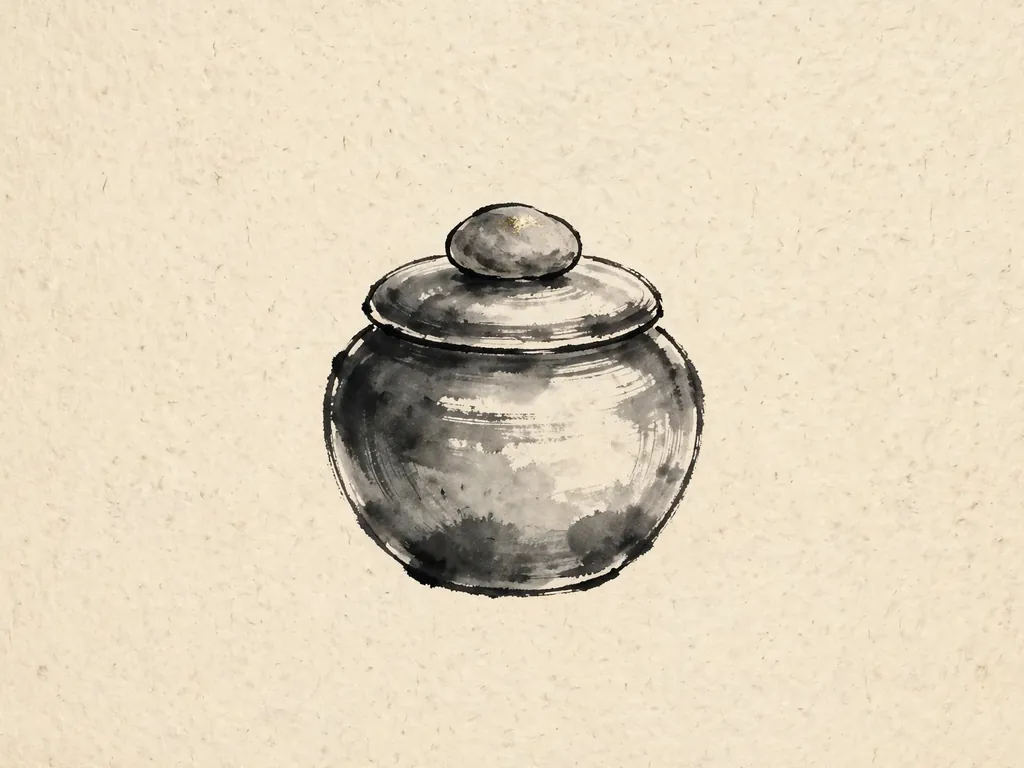 Ink-wash illustration for the section security